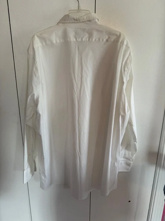 croft & barrow Men’s White Button-Down Dress Shirt - Picture 4 of 5